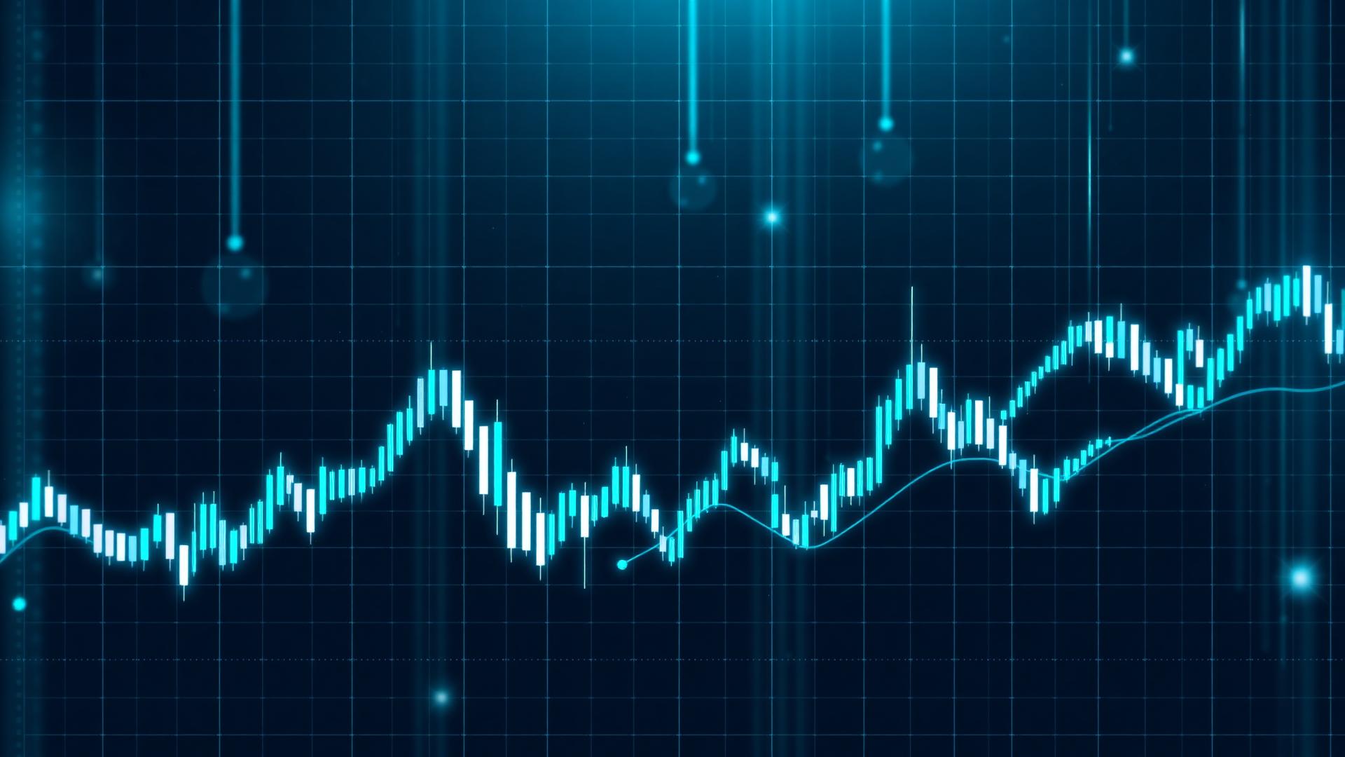 Financial market chart background for NV-Group trading research